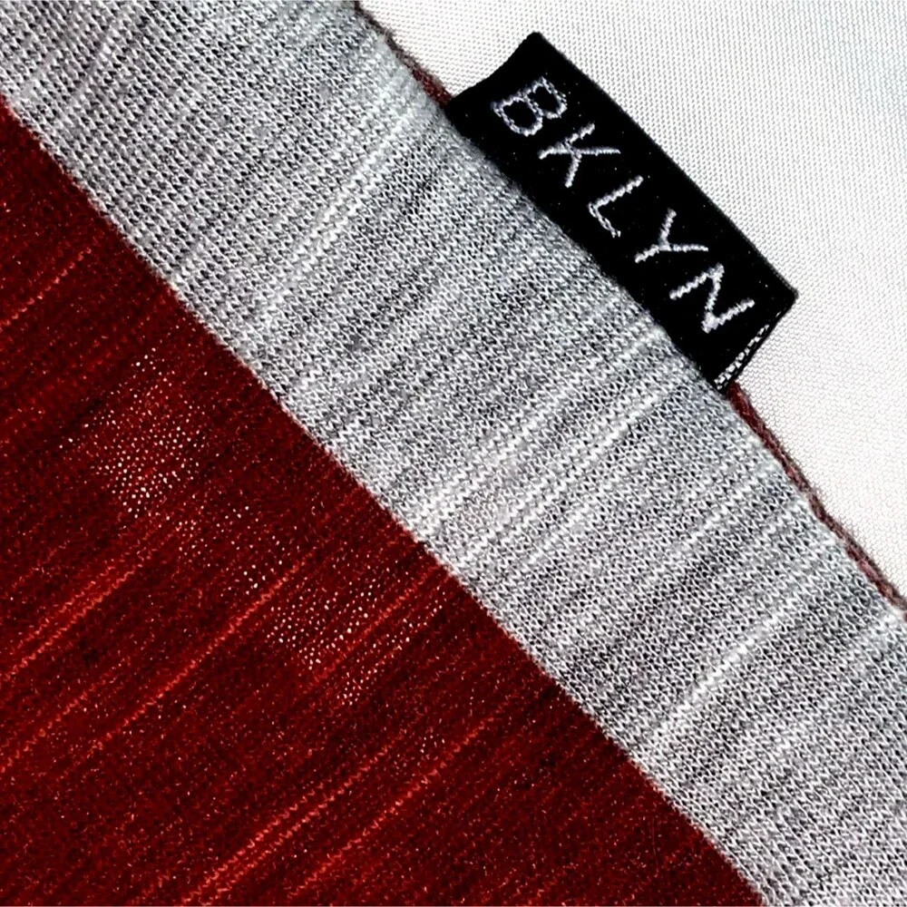 Brooklyn Cloth Mfg Co. Men Tank Top Size Small Grey Stars & Stripes Cotton Blend - Picture 4 of 5